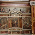 Cappellone del transetto sinistro - Giacinto Diano, Adorazione dei pastori, presentazione al tempio, Adorazione dei Magi, Strage degli innocenti